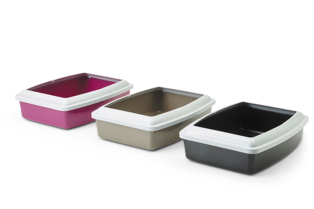 Savic Jumbo Oval Litter Tray with Rim - 56 cm