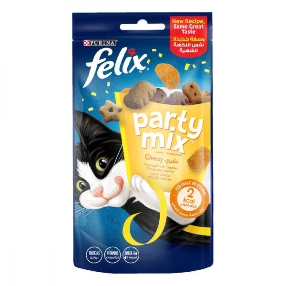 Felix Party Mix Cheezy Mix Cat Treats - 60 g