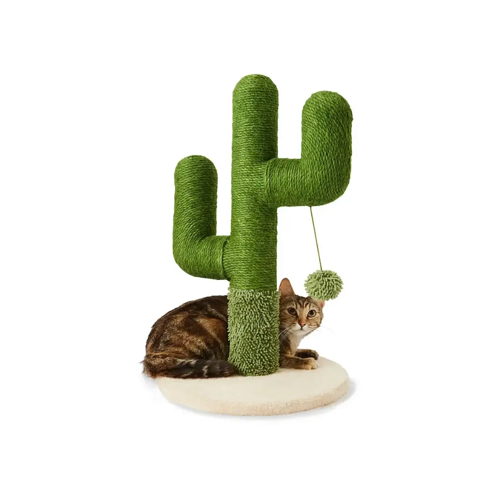 Cactus Cat Scratching– With Durable Scratching Poles