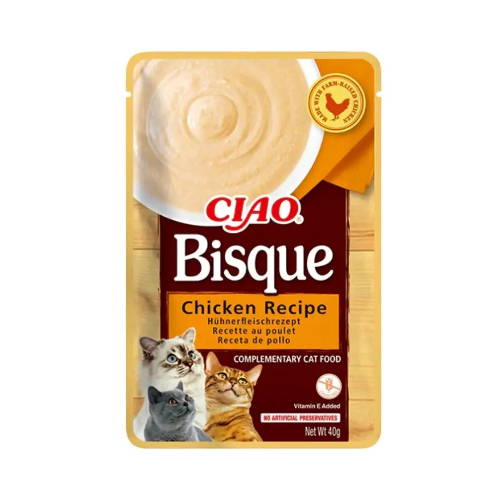 Inaba Churu Bisque Wet Treats for Cats – Chicken Flavor