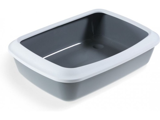 Savic Iriz Gray Litter Tray with Rim 42×31×12.5CM