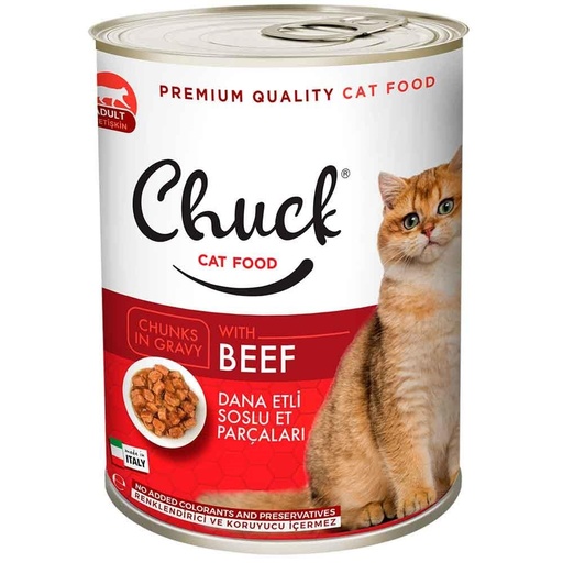 Chuck Beef Canned Cat Food for adults 400g