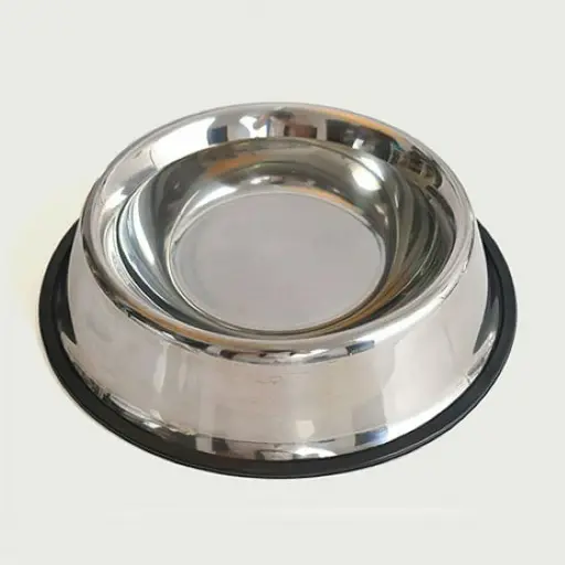 Stainless Steel Dog Bowl with Non-Slip Rubber Base 32cm 